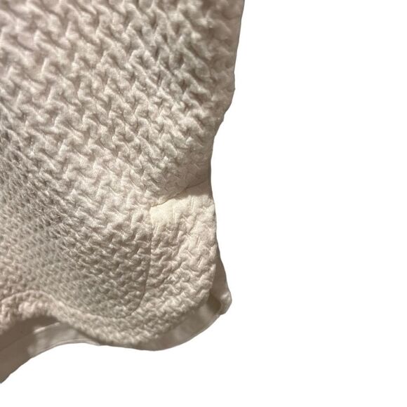 Max Studio Women's M Cream Waffle Knit Scoop Neck Tunic Top - Picture 4 of 8